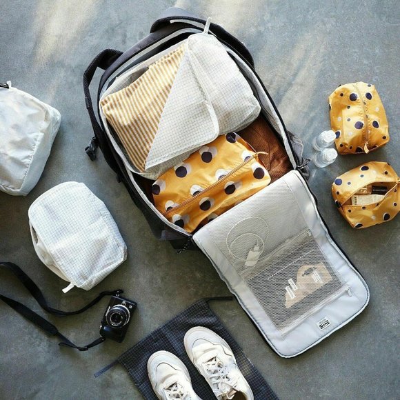 IKEA Rensare Travel Bag School Gray Black Check - Picture 3 of 3